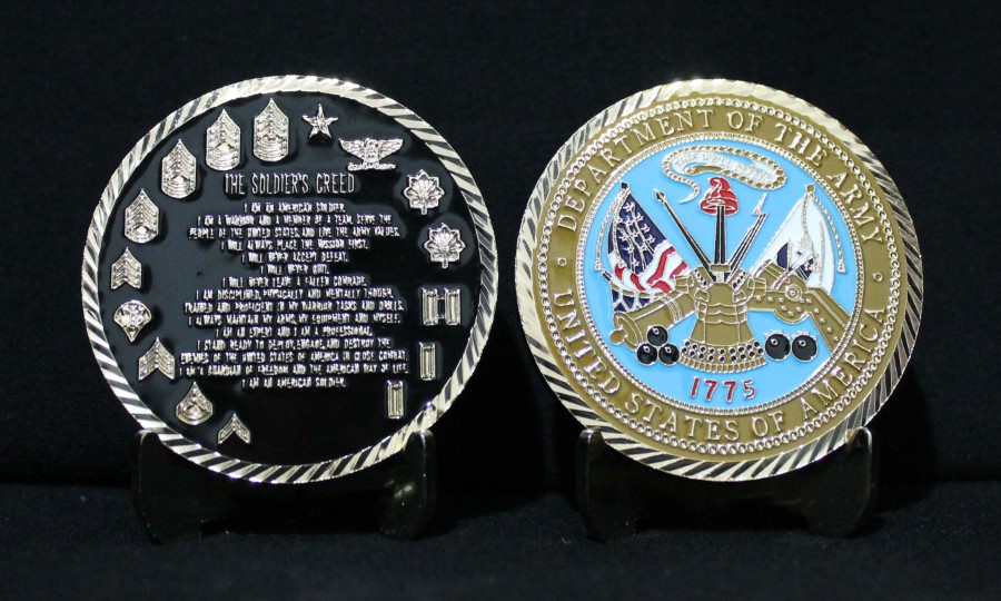 Coin In 2 50mm Size US Army The Soldiers Creed